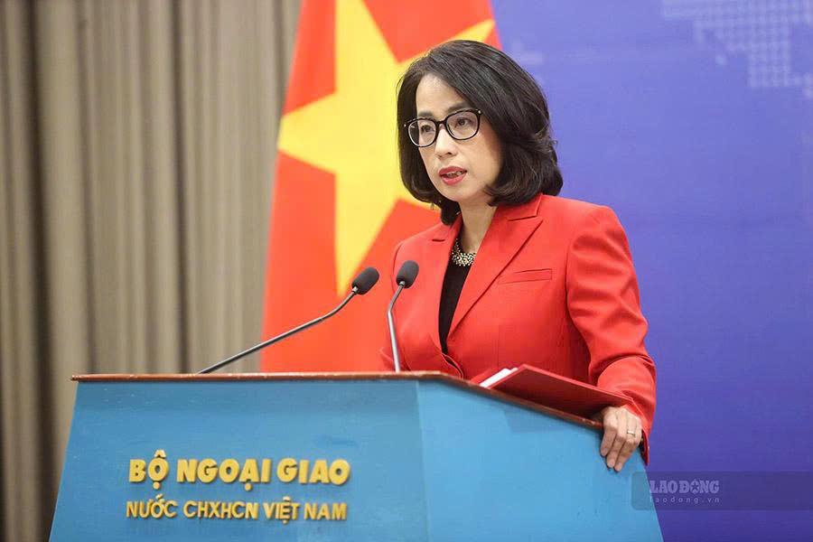 Vietnamese Foreign Ministry Spokesperson Pham Thu Hang at the regular press conference of the Ministry of Foreign Affairs on September 17, 2026. Photo: Hai Nguyen