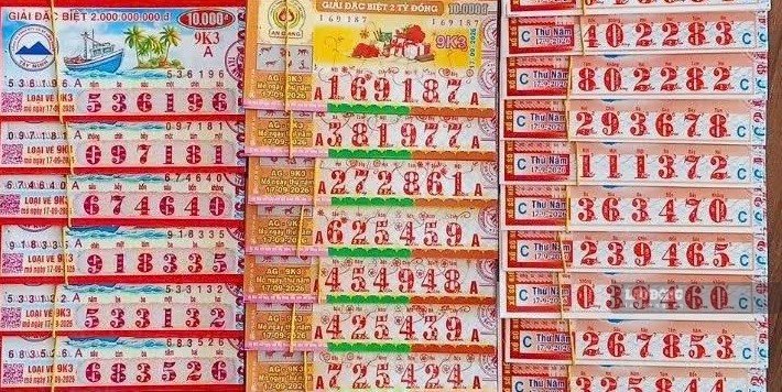 Southern lottery on September 17. Photo: The Toan