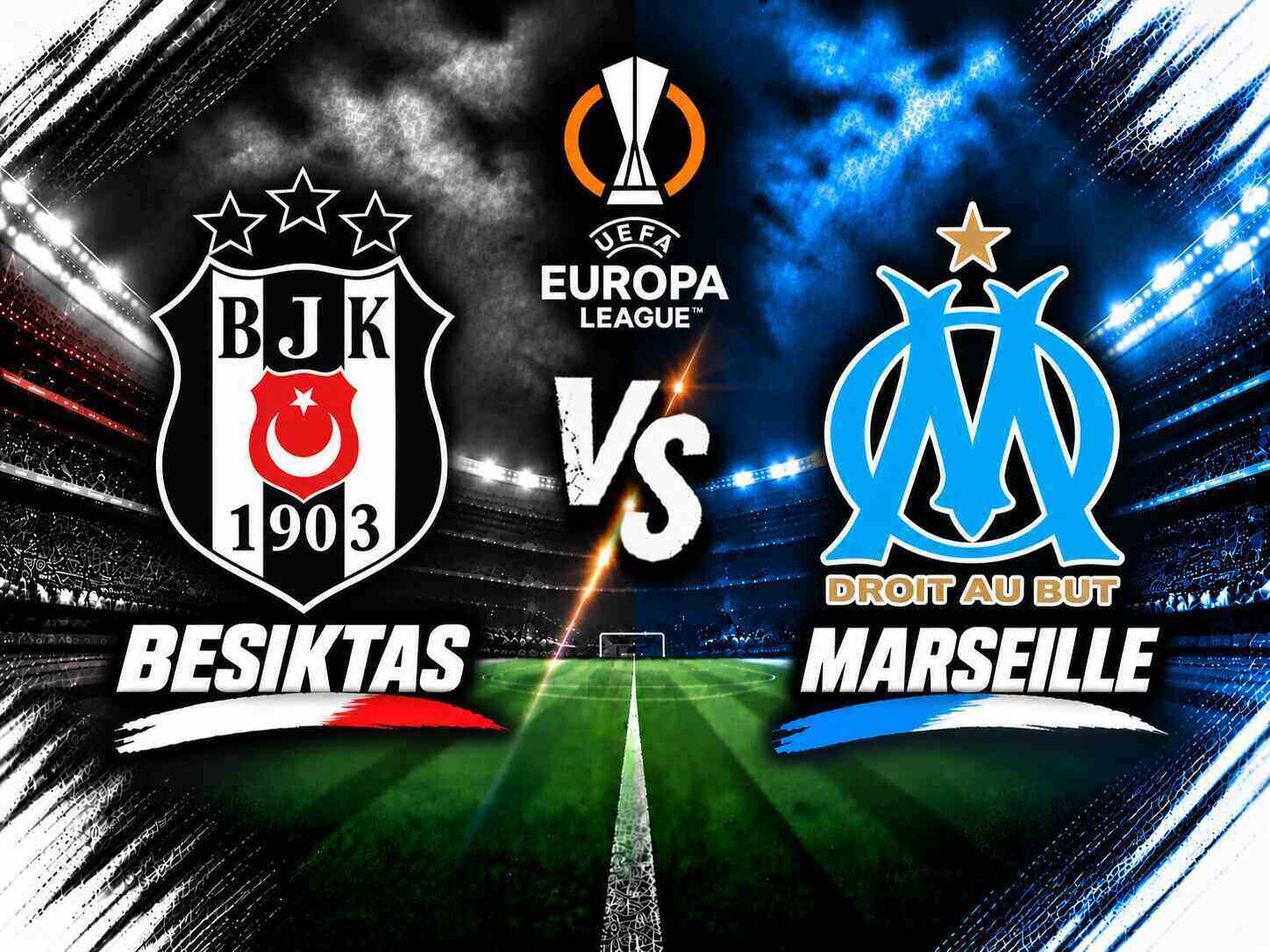 Analyse du match Besiktas vs Marseille en Ligue Europa. Graphique: Diệu Anh