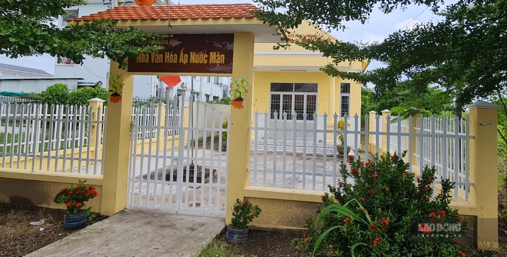 Nhà văn hoá ấp Nước Mặn, xã Hưng Hội, Cà Mau đang hoạt động như diện tích, quy mô nhỏ chưa đáp ứng yêu câu (ảnh chụp ngày 17.9.2026). Ảnh: Nhật Hồ.
