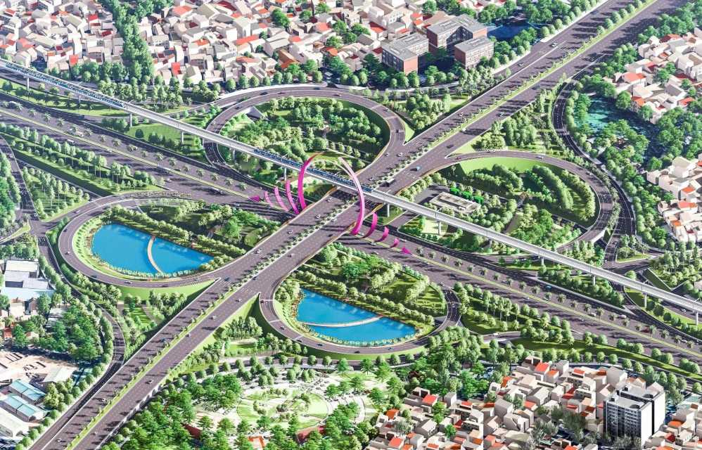 Perspective of Binh Thai intersection - intersection between Ring Road 2 HCMC and Vo Nguyen Giap street. Photo: HCMC Traffic Board