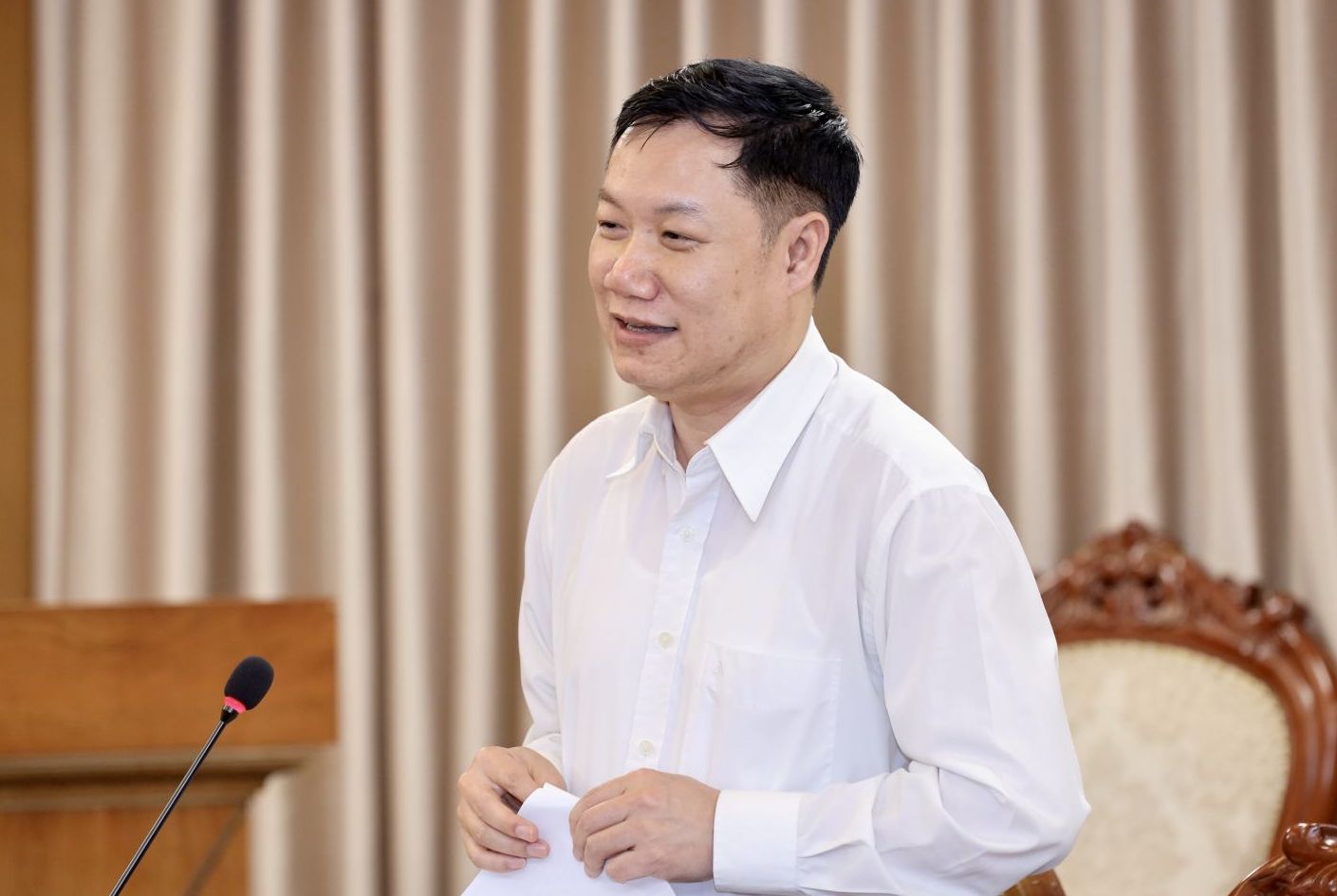 Mr. Nguyen Tien Thao - Director of the Higher Education Department, Ministry of Education and Training. Photo: Electronic Information Portal of the Ministry of Education and Training