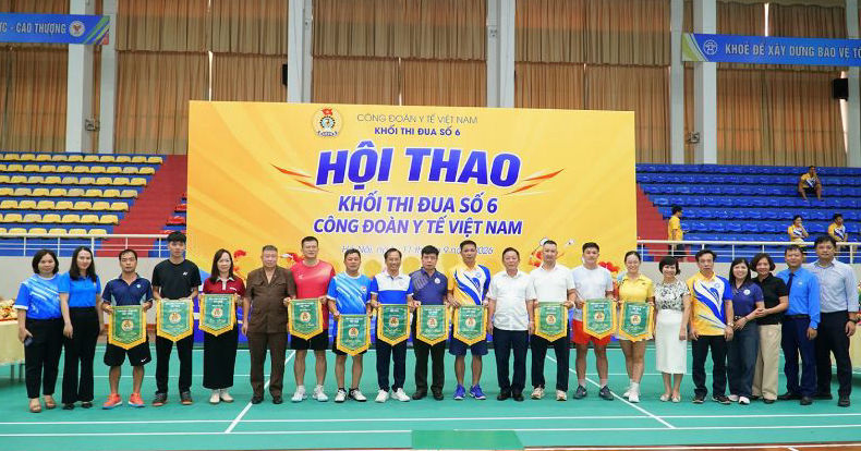 More than 250 athletes participate in the Sports Festival of Emulation Block No. 6 of the Vietnam Medical Union in 2026. Photo: Provided by the Vietnam Medical Union.