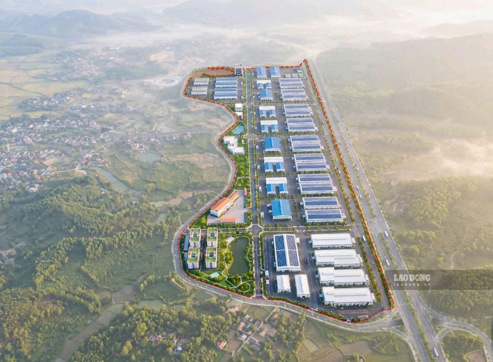 Dien Bien orients the development of industrial parks located next to the expressway. Photo: Thanh An.