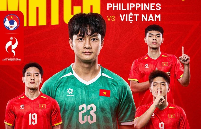 U23 Vietnam vs U23 Philippines at ASIAD 20. Photo: VFF