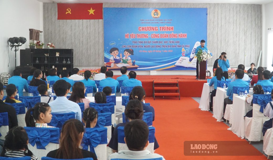 Công đoàn Cà Mau thường xuyên quan tâm đến con cán bộ công đoàn, con công nhân lao động bằng việc làm thiết thực (ảnh chụp tháng 7.2026). Ảnh: Nhật Hồ.