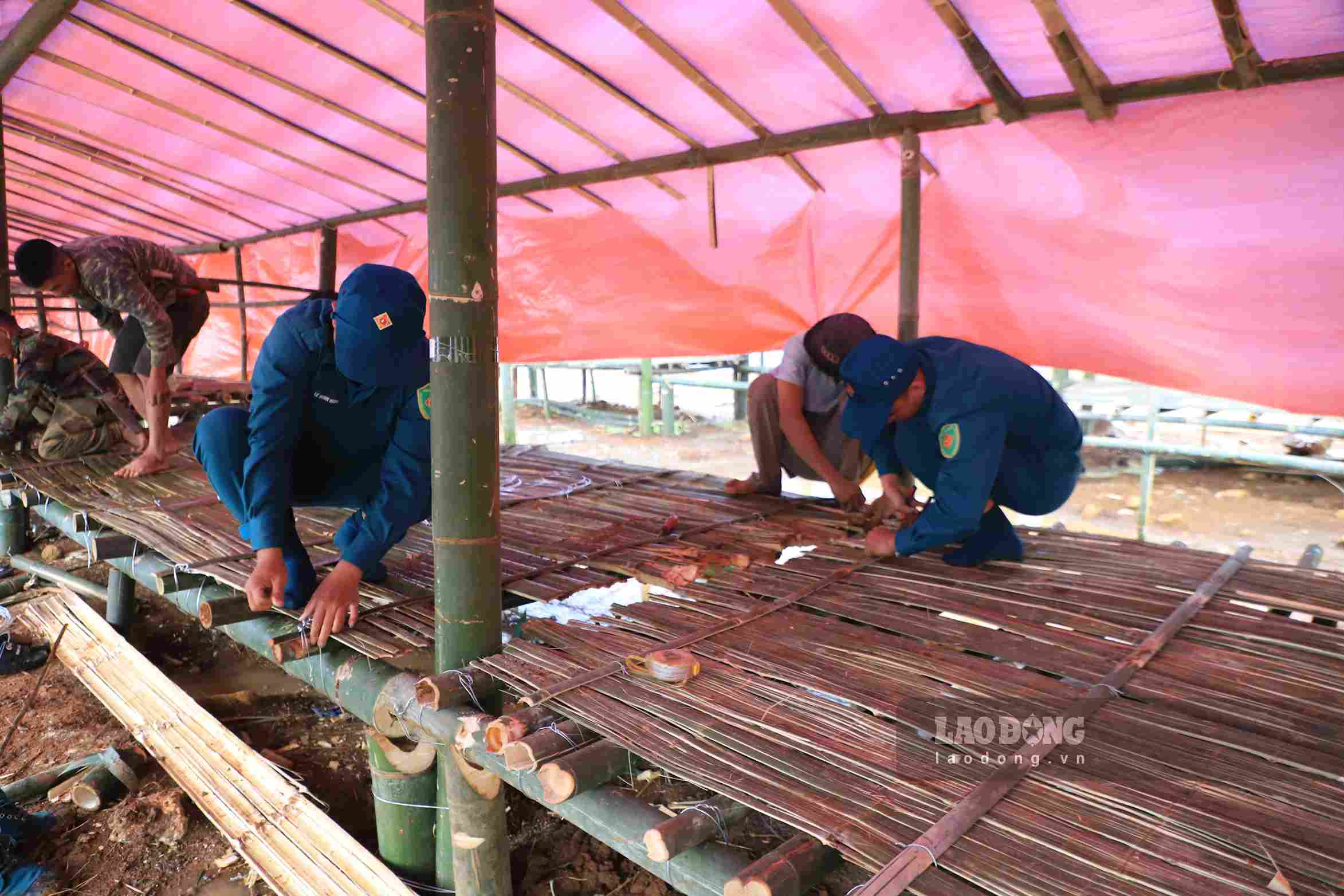 Cuộc sống của người dân tại nơi tránh trú tạm thời được bảo đảm. (Ảnh chụp chiều 17.9). Ảnh: Phúc Khánh) 