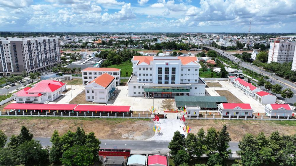 Provincial Military - Civil Hospital is located in Long Xuyen ward, An Giang province. Photo: Nguyen Khoa/An Giang Military Command