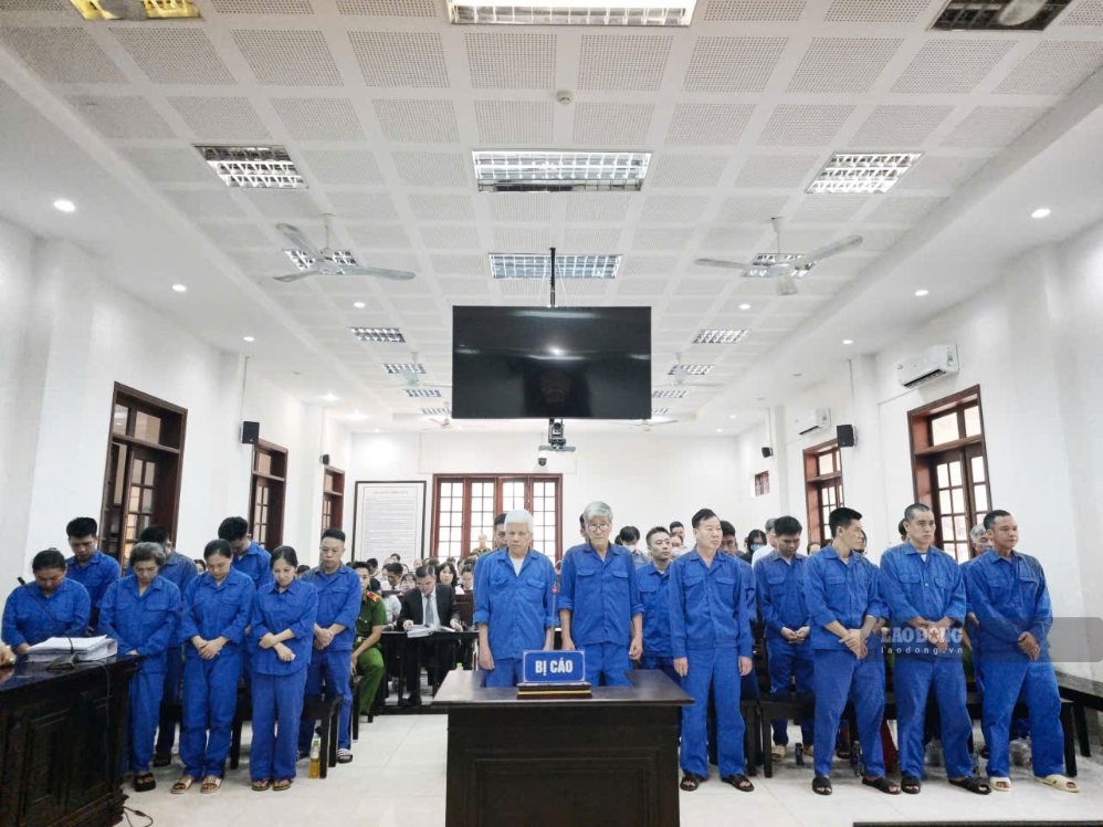 TAND TP Đồng Nai tuyên án 42 bị cáo trong vụ án xảy ra tại Viện Pháp y tâm thần Trung ương Biên Hòa và Trung tâm Pháp y khu vực Tây Nguyên. Ảnh: HAC