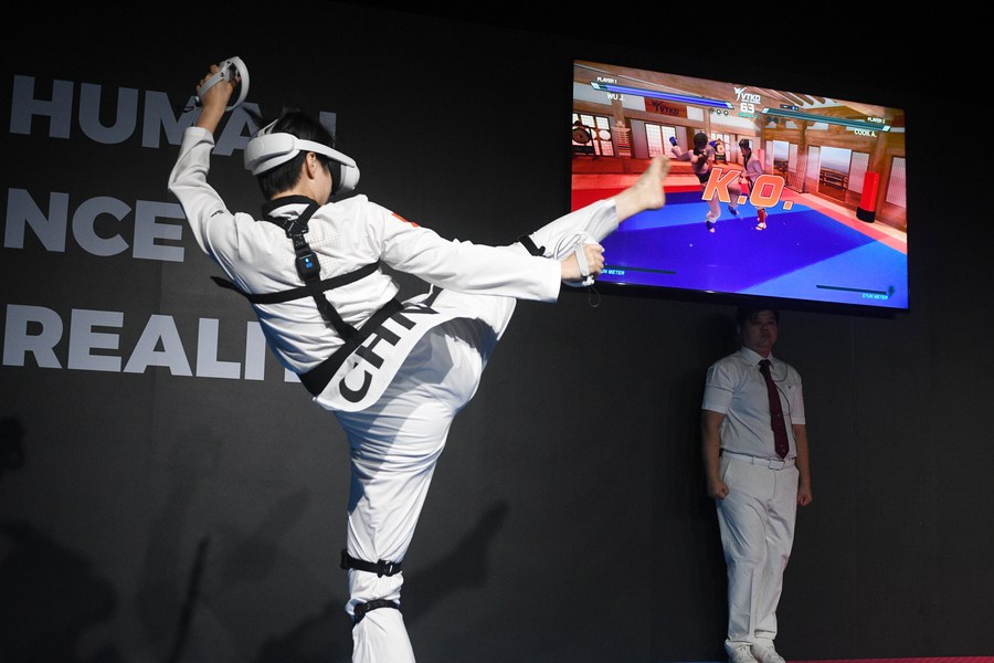 Virtual Taekwondo will compete packaged on October 2nd, at ASIAD 20. Photo: Xinhua