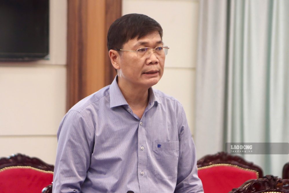 Ông Nguyễn Quốc Thanh, Phó Giám đốc BHXH TPHCM tại Hội nghị lấy ý kiến góp ý dự thảo Luật sửa đổi, bổ sung một số điều của Luật Bảo hiểm xã hội ngày 18.9. Ảnh: Minh Tâm