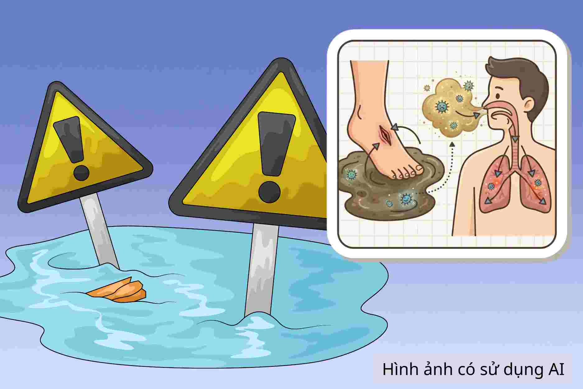 Warning about 2 common diseases after prolonged flooding