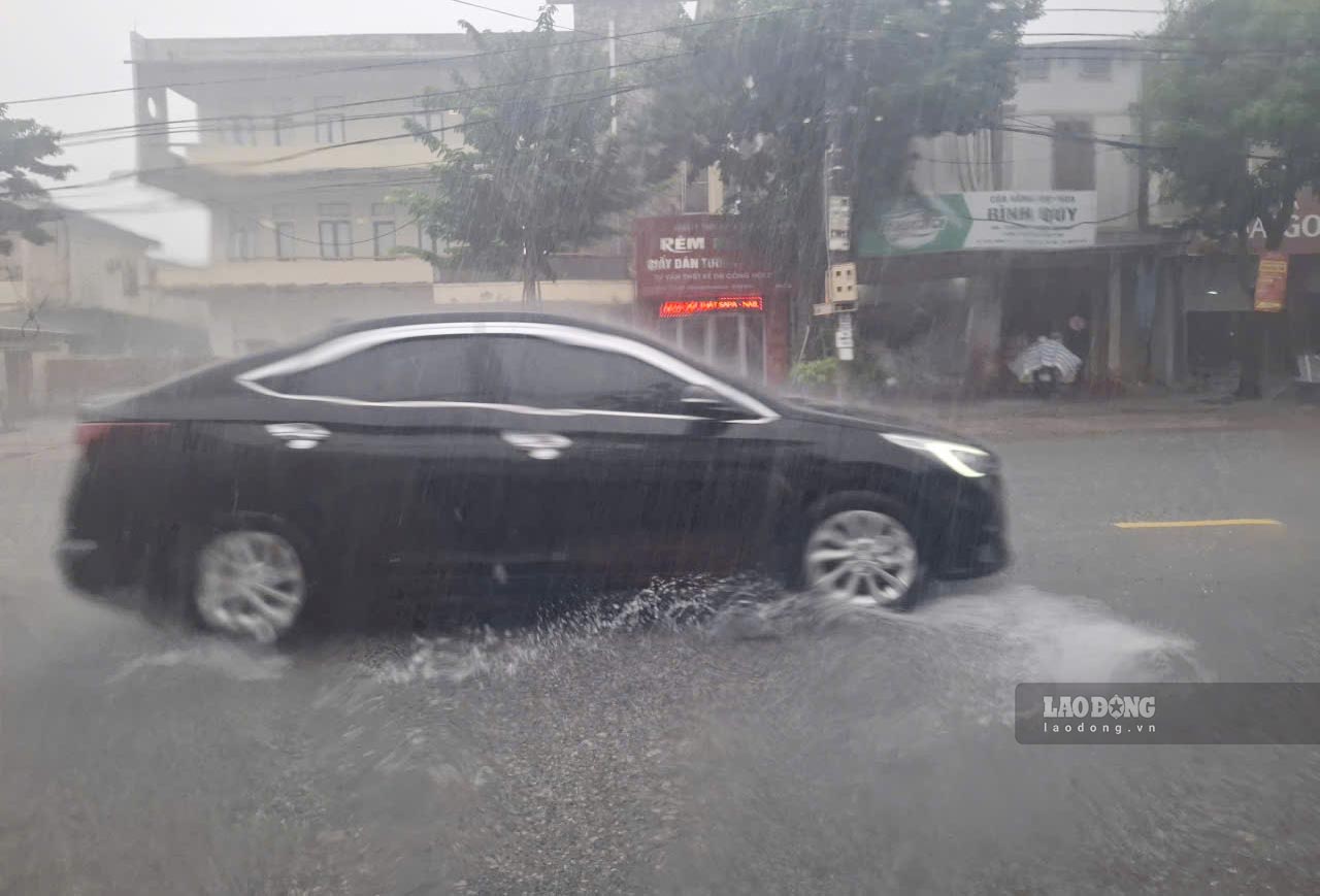 Ngày 19.9, tại Hà Tĩnh có mưa lớn. Ảnh: Trần Tuấn
