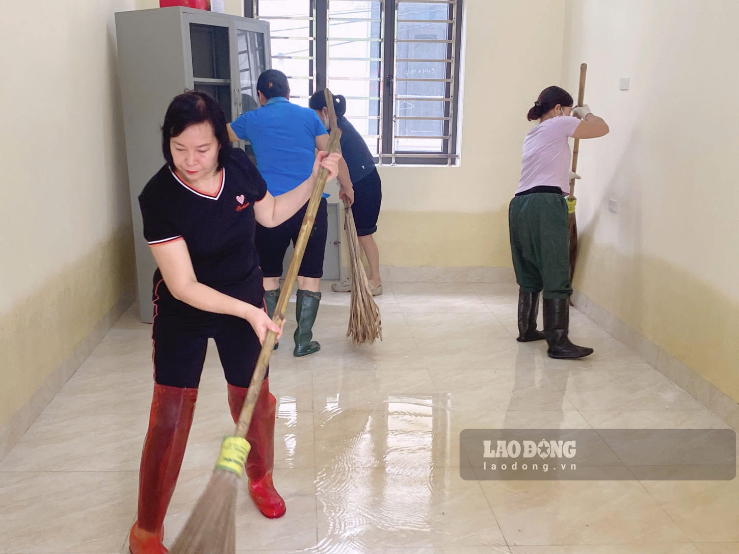 Các phòng học và phòng chức năng tại dãy nhà 3 tầng ở phân hiệu 2 của Trường Tiểu học Gia Viễn đã được dọn dẹp sạch sẽ (ảnh chụp ngày 19.9). Ảnh: Nguyễn Trường