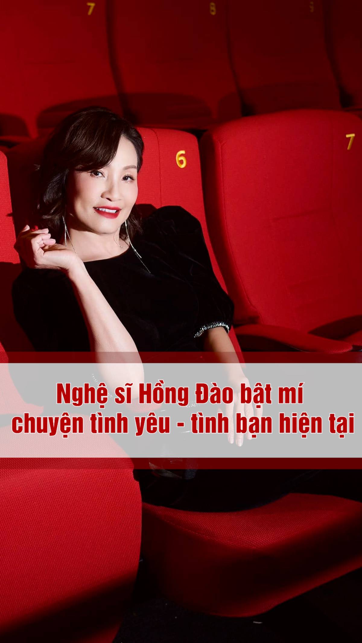 Nghệ sĩ Hồng Đào bật mí chuyện tình yêu - tình bạn hiện tại