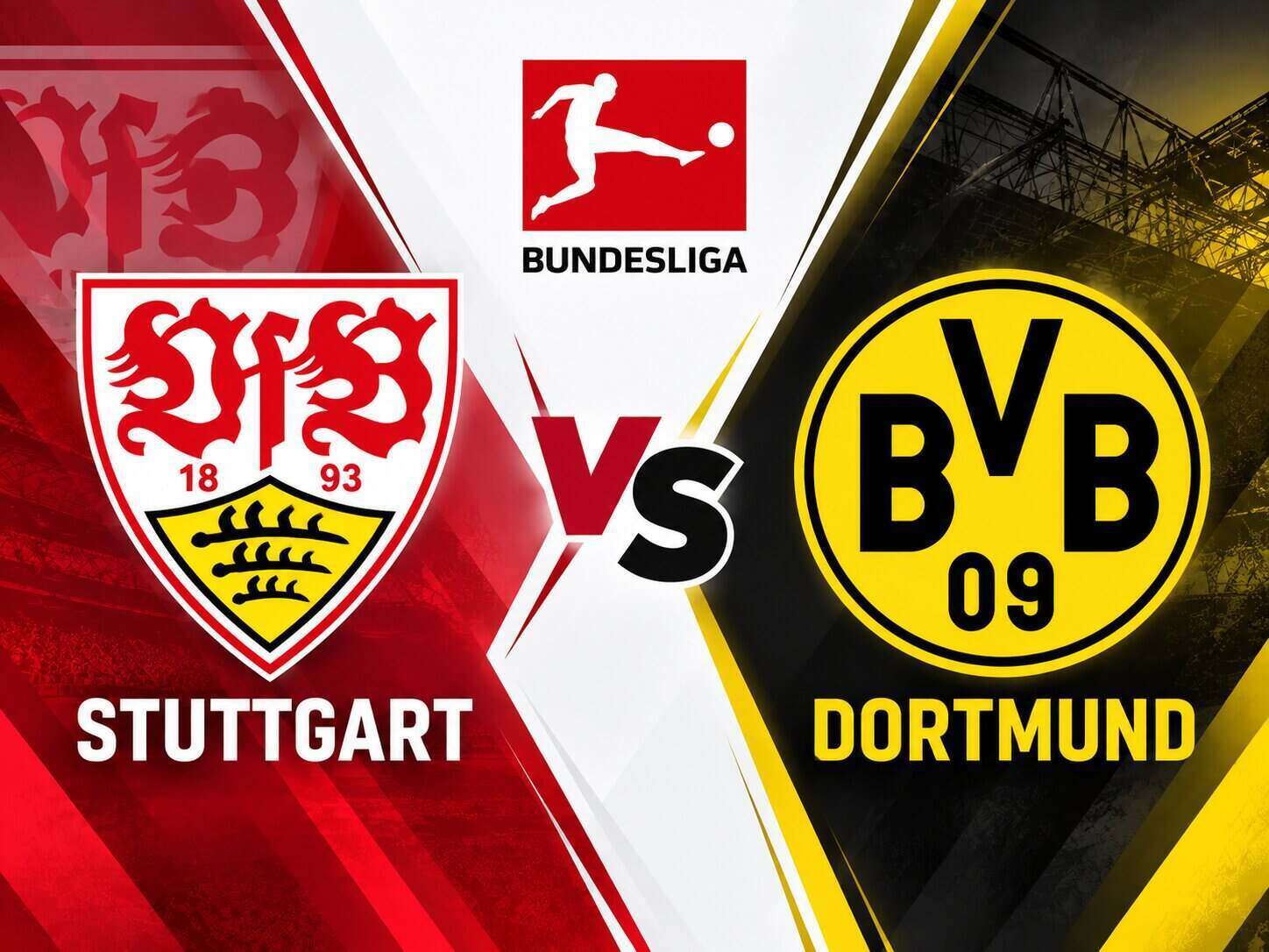 Football prediction Stuttgart vs Dortmund in the Bundesliga. Graphics: Van An