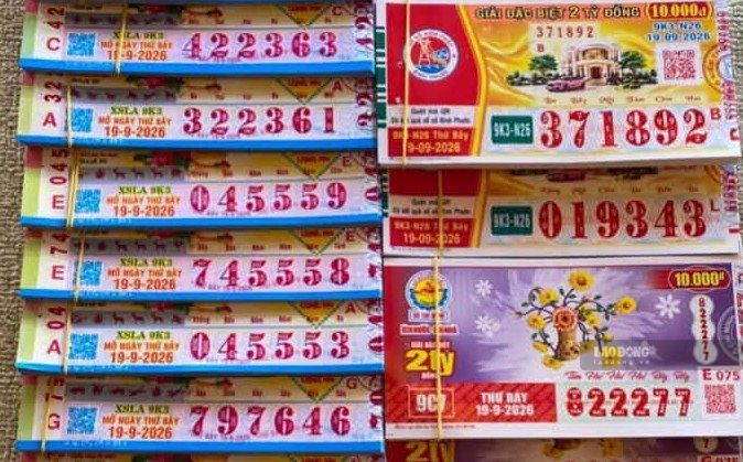 Xổ số ngày 19.9. Ảnh: Huyền Trân