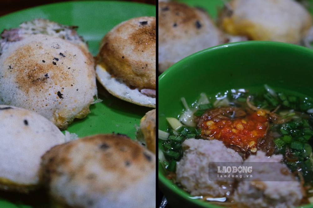 Da Lat banh can leaves its own mark thanks to a bowl of rich sweet and sour fish sauce, served with shumai and scallion oil.
