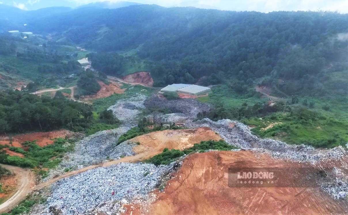 Lam Dong has not yet approved the Da Lat Waste Treatment Plant to temporarily suspend operations. Photo taken on June 14, 2026. Photo: Phuc Khanh