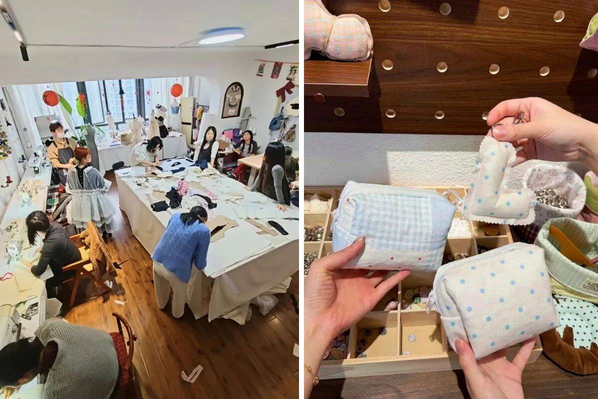 Các lớp học may thu hút nhiều phụ nữ trẻ là dân văn phòng. Ảnh: Xinhua