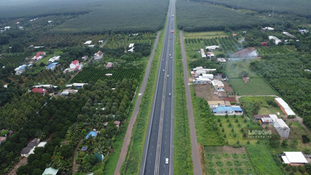 Cao tốc Phan Thiết - Dầu Giây hướng về TPHCM thông thoáng sáng 2.9. Ảnh: HAC
