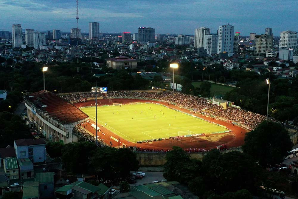 La ceremonia de apertura de la V.League 2026-2026 tendrá lugar en el estadio Vinh. Foto: Club SLNA