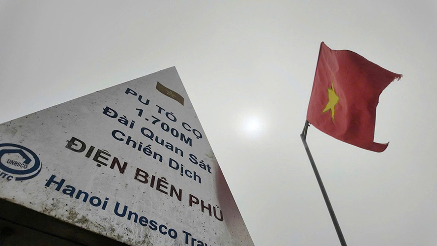 Di tích Đài quan sát Pú Tó Cọ là điểm cao nhất của Sở chỉ huy Chiến dịch Điện Biên Phủ. Ảnh: Sở Văn hóa, Thể thao và Du lịch Điện Biên