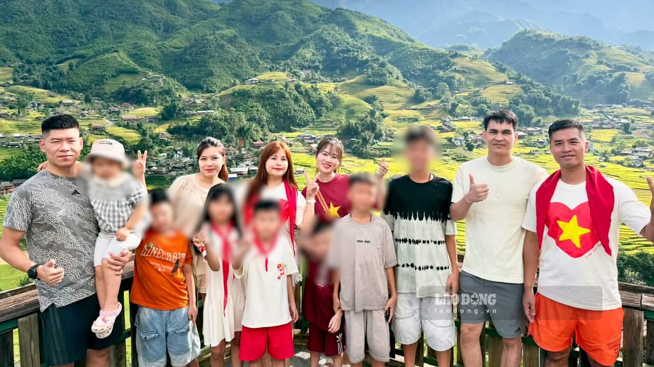 Chị Nguyễn Hương Ly cho biết, chuyến đi Sa Pa dịp lễ cùng gia đình và bạn bè trở nên đáng nhớ hơn khi được ngắm những thửa ruộng bậc thang vào mùa lúa chín. Ảnh: Huyền Trang