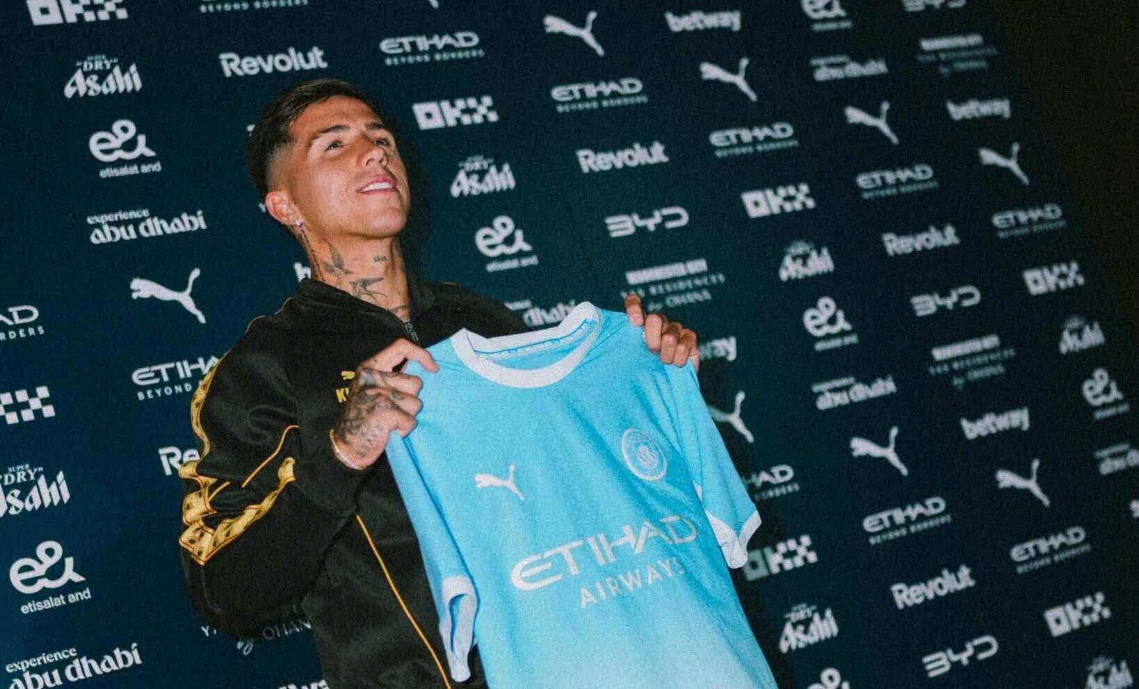 Enzo Fernandez debuts for Man City. Photo: Manchester City Club