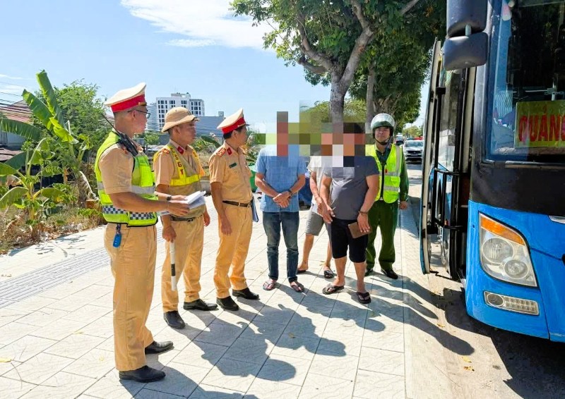 108 drivers violated alcohol concentration in 3 holiday days in Da Nang. Photo: Da Nang Police