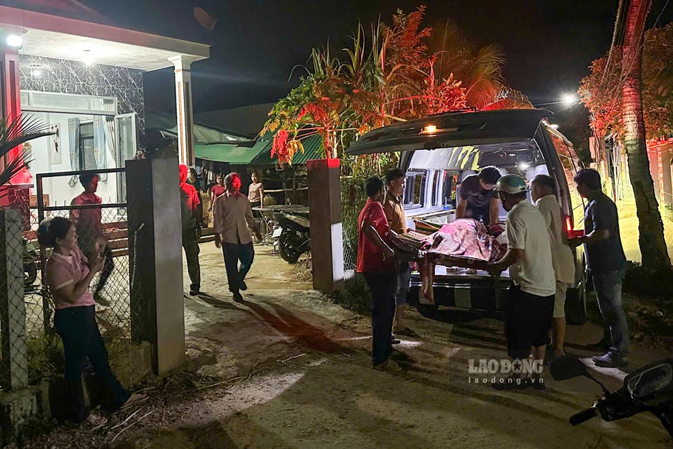 The body of Mr. Tran Xuan T. was brought back to be handed over to his family for funeral arrangements. Photo: Emergency Ngoc Tu