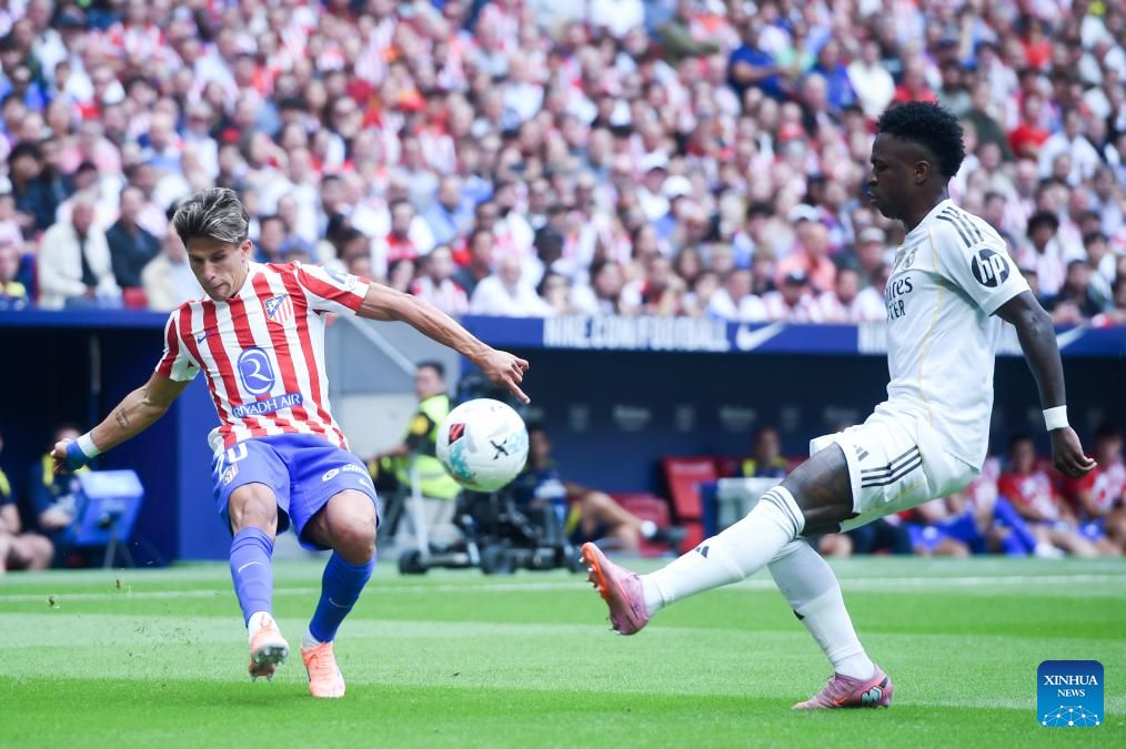Atletico Madrid vs Real Madrid create a fiery derby in LaLiga. Photo: Xinhua, September 2025