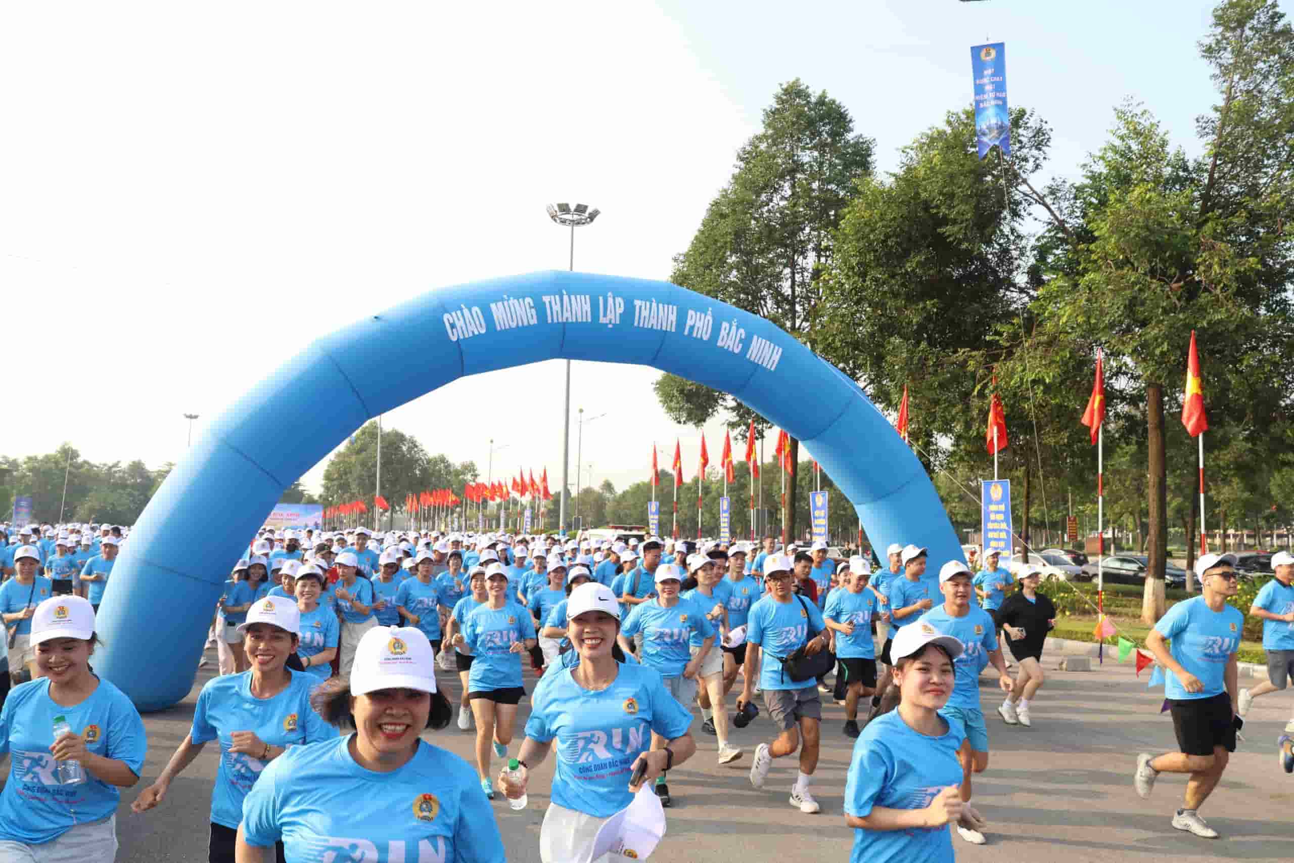 The festival attracted a large number of workers. Quyet Chien/Bac Ninh City Labor Federation.