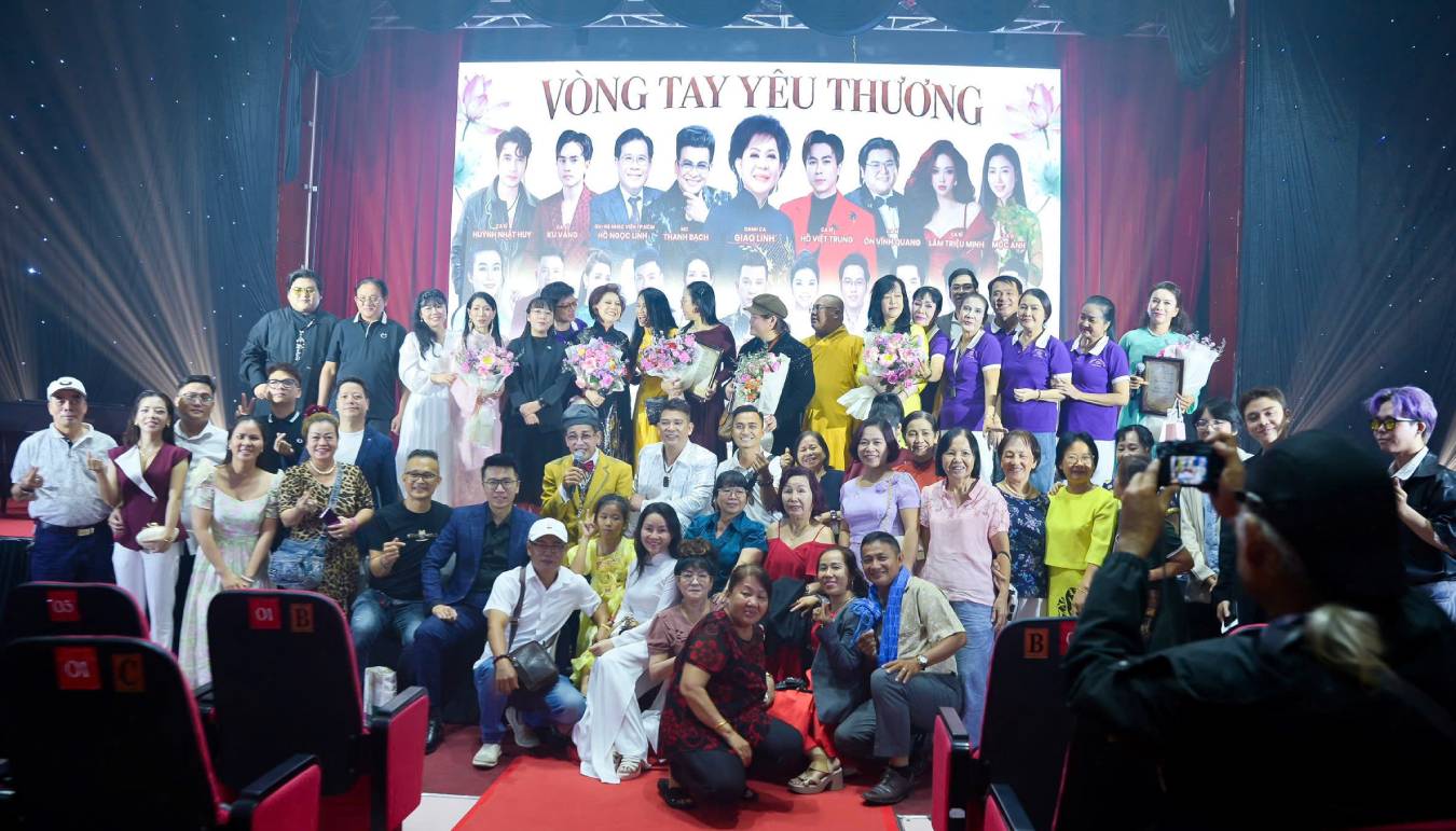 Loving Hands" features the participation of famous singer Giao Linh, MC Thanh Bach, singer On Vinh Quang... Photo: Artist provided