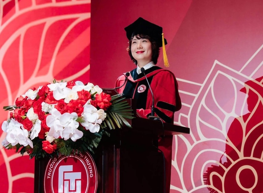 PGS.TS Phạm Thu Hương – Bí thư Đảng ủy, Hiệu trưởng Trường Đại học Ngoại Thương. Ảnh: Trường Đại học Ngoại thương cung cấp