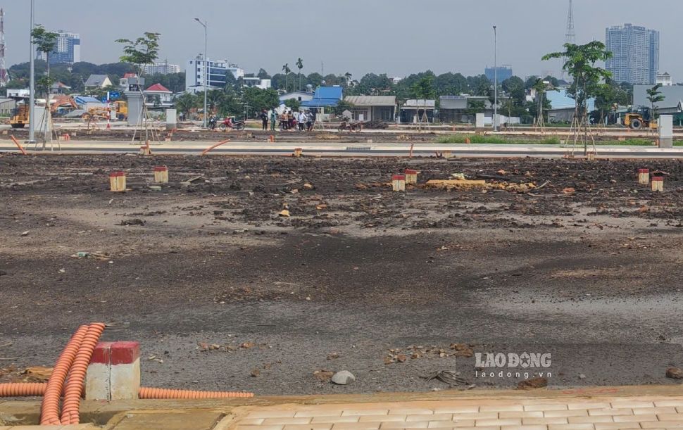 Khu đất tái định cư cho người dân. Ảnh chụp ngày 19.9. Ảnh: Đình Trọng