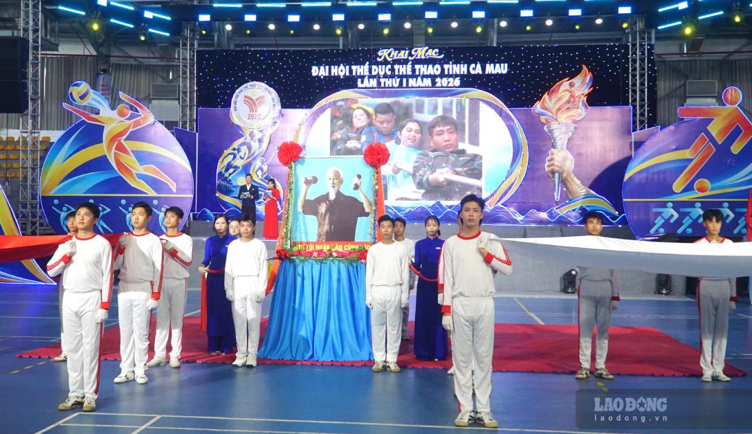 Gần 1.700 vận động viên tham gia Đại hội Thể dục thể thao tỉnh Cà Mau lần thứ nhất (ảnh chụp ngày 20.9.2026). Ảnh: Nhật Hồ.