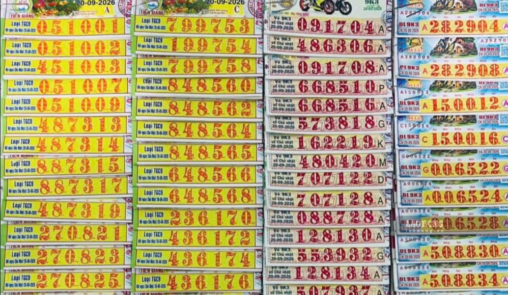 Xổ số ngày 20.9. Ảnh: Huyền Trân