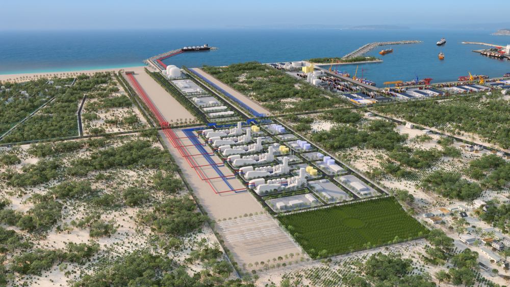 Dự án điện khí LNG Hải Lăng đang được T&T Group và các đối tác Hàn Quốc triển khai tại tỉnh Quảng Trị. Ảnh: T&T Group 