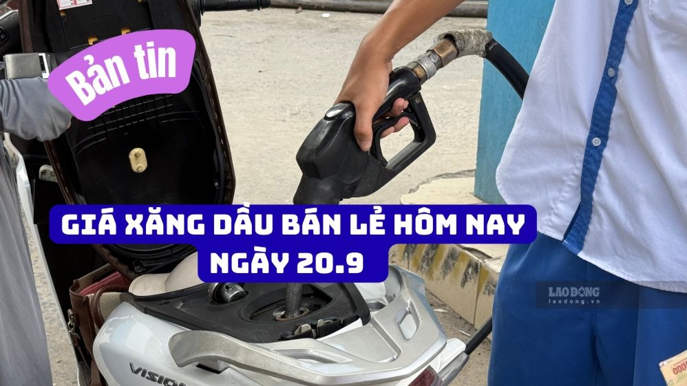 Retail gasoline and oil prices today are applied according to the price level of the adjustment period on September 17. Photo: Song Anh (taken on September 20, 2026)