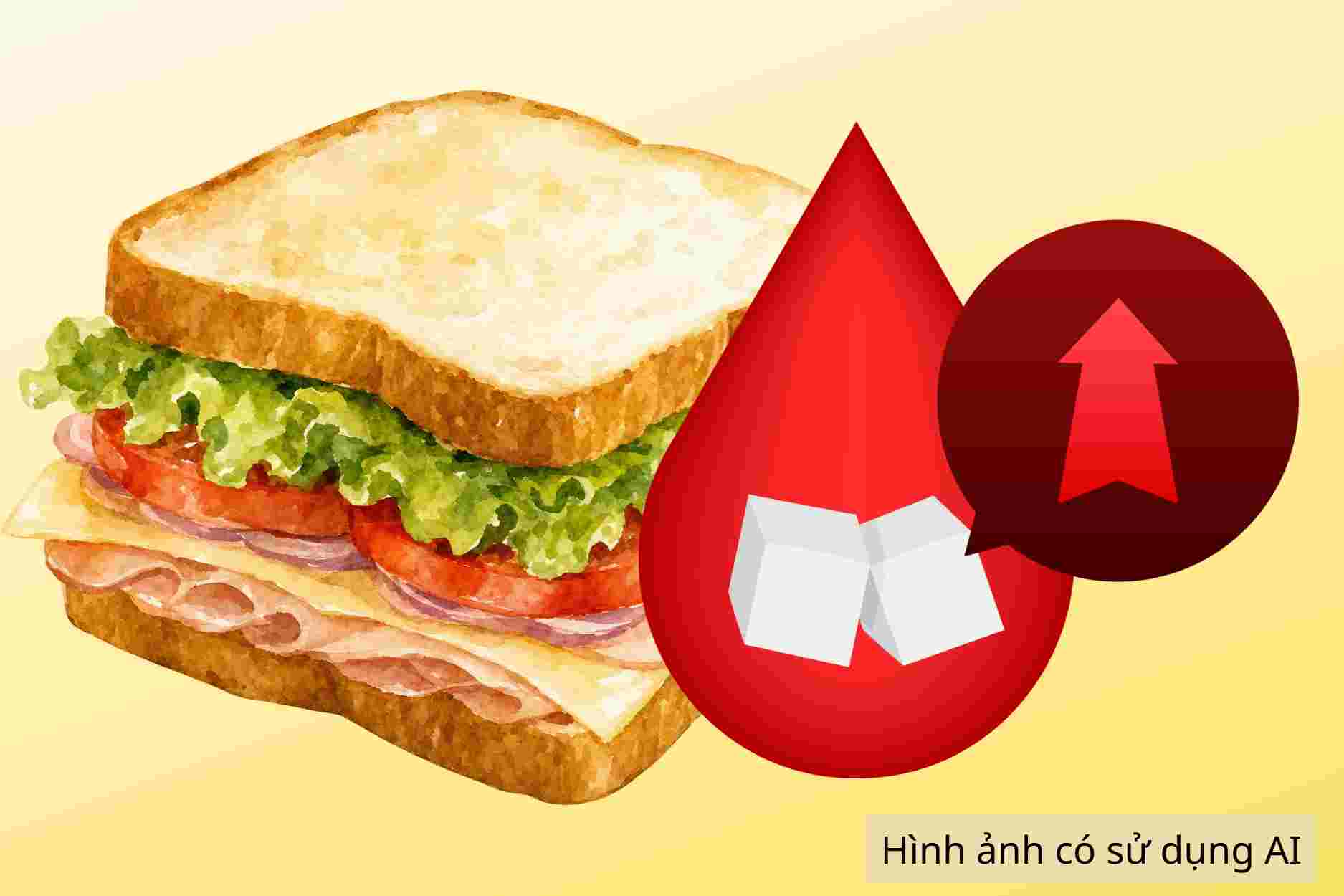 Notes when eating sandwich bread in people with diabetes
