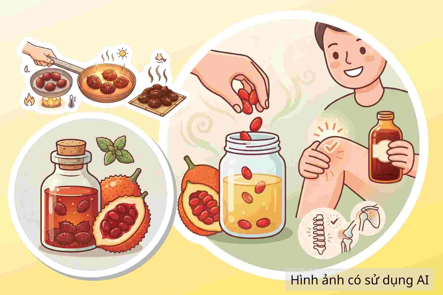 Cómo remojar y usar el vino de semillas de gấc para tratar las articulaciones correctamente