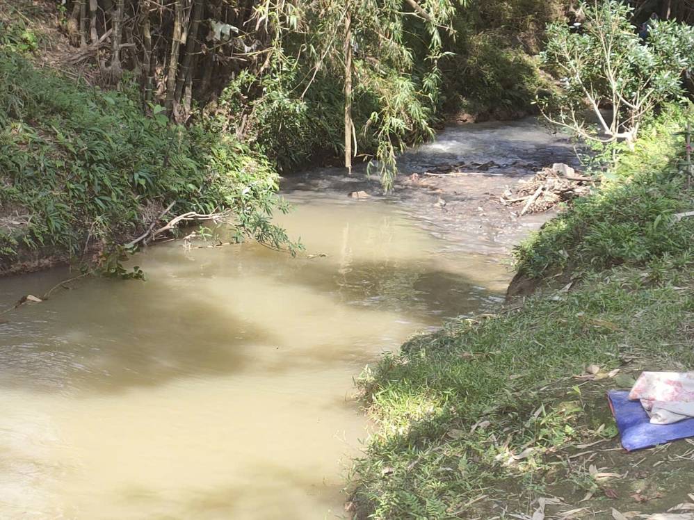The scene of the incident that killed the man. Photo: Reader San San provided