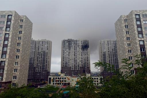 Apartment near Moscow refinery damaged after Ukraine's September 20 attack on Russia. Photo: AFP