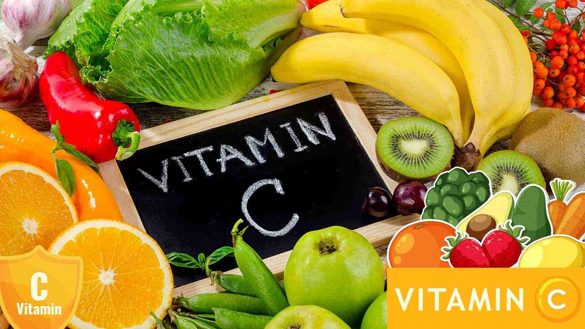 Nước cam, ổi, bưởi,... là những thực phẩm cung cấp vitamin C và có thể được sử dụng với lượng phù hợp trong chế độ ăn của trẻ. Đồ họa: Minh Vũ