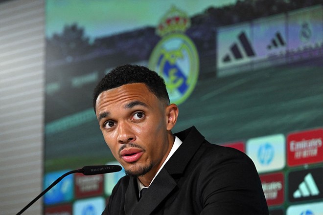 Trent Alexander-Arnold est éclipsé depuis son arrivée au Real Madrid. Photo: AFP