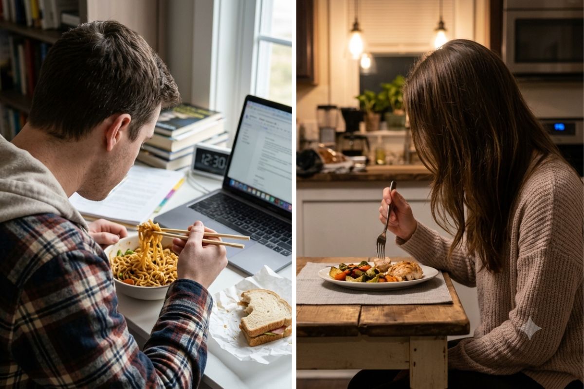 Some couples choose to eat separately to avoid conflicts. Photo: AI