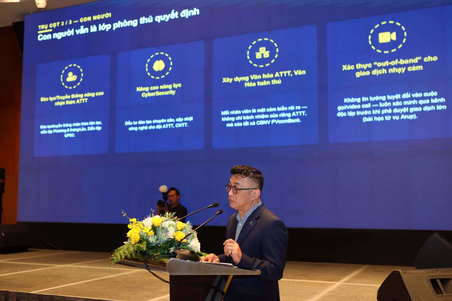 Phó Tổng Giám đốc PETROVIETNAM Phan Tử Giang: người đứng đầu các đơn vị trực tiếp chỉ đạo công tác an ninh mạng. Ảnh: Petrovietnam 