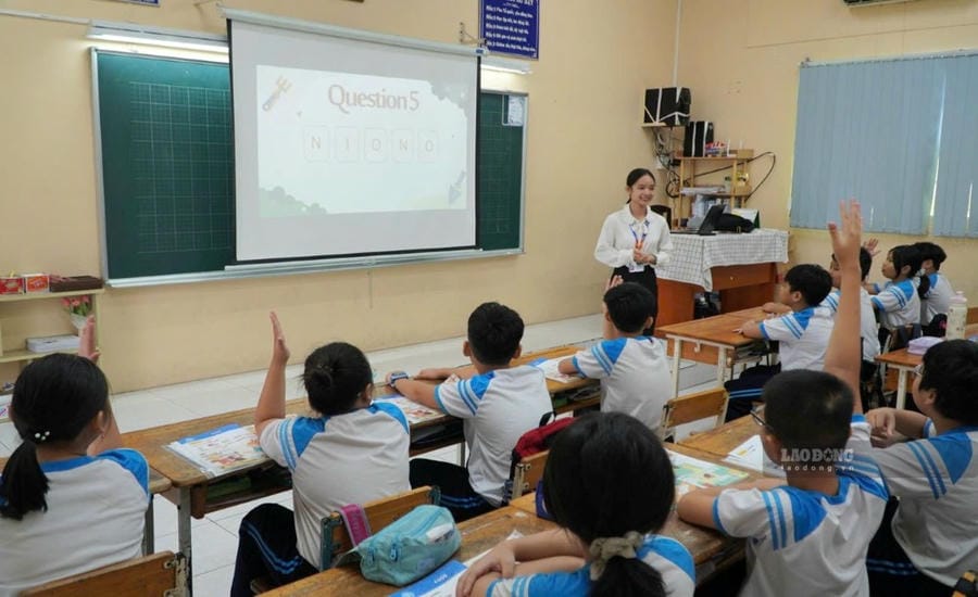 Activities at a school in Ho Chi Minh City. Photo: Nguyen Chan