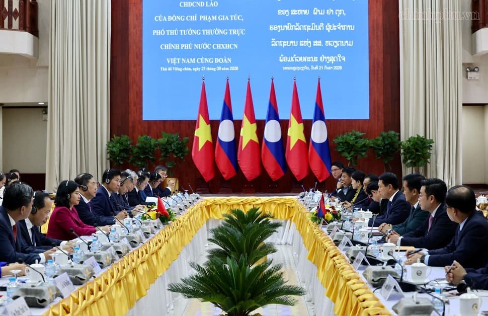Quang cảnh cuộc hội đàm. Ảnh: chinhphu.vn/Phương Nguyên